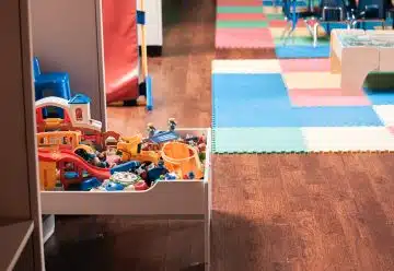 Intérieur d'une crèche
