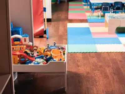 Intérieur d'une crèche