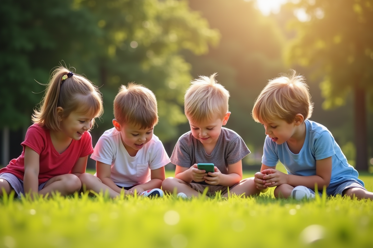 enfant téléphone
